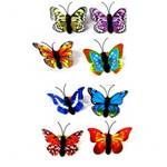 Lot de 12 Bagues Fantaisies Papillons 3.3 cm