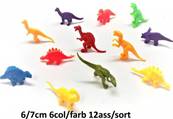 Lot de 12 Animaux Dinosaures 5 Cm
