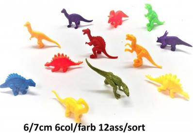 Lot de 12 Animaux Dinosaures 5 Cm